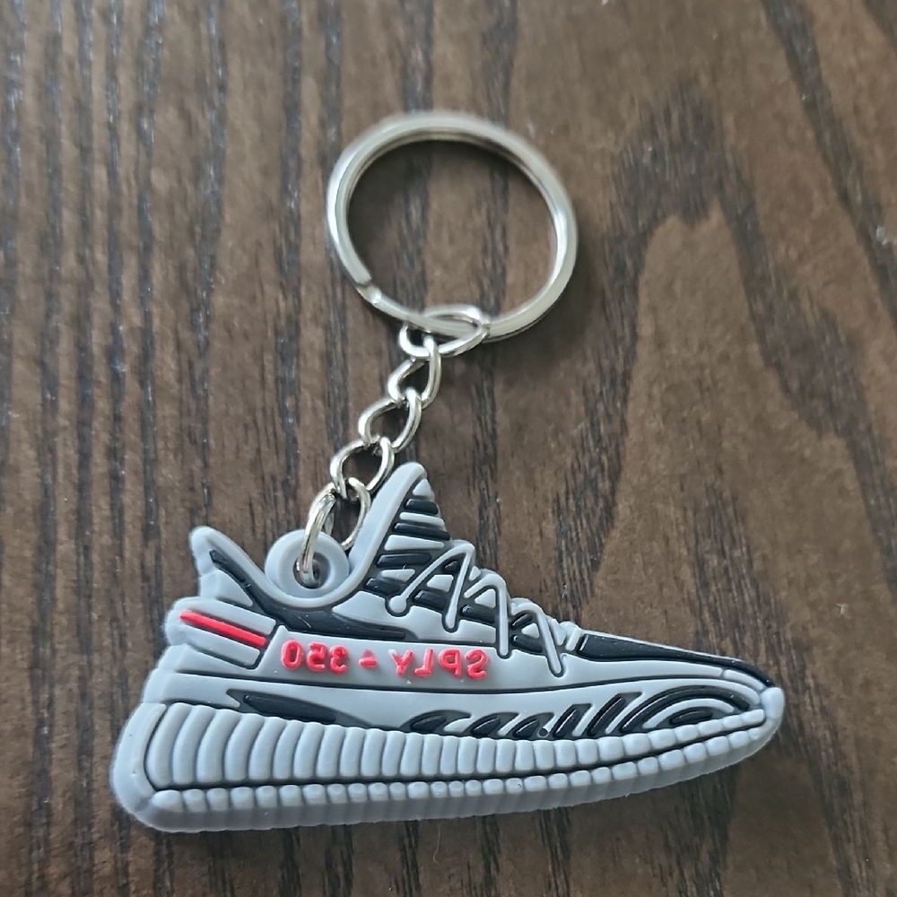 Sneaker Keychain - Gray and Black